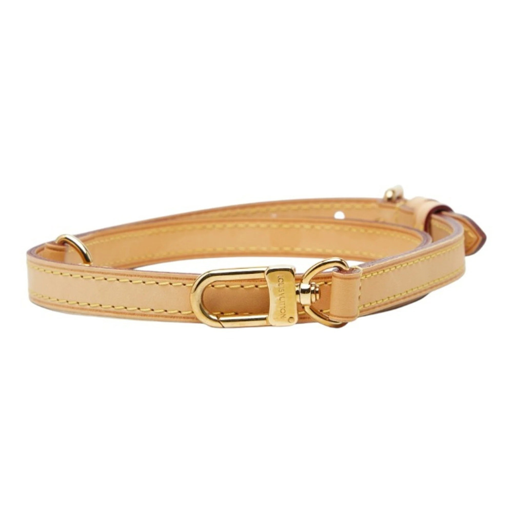 Louis Vuitton Shoulder Strap, Beige Leather, Women's LOUIS VUITTON